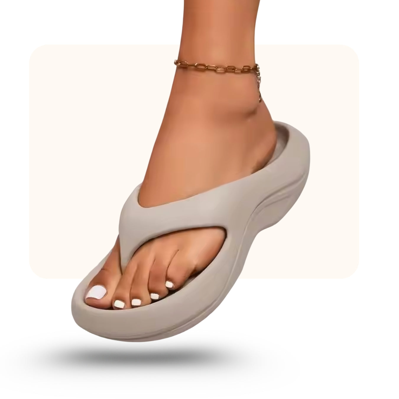 Tongues orthopédiques : Plate-forme antidérapante - Semelle épaisse - Ultra légères