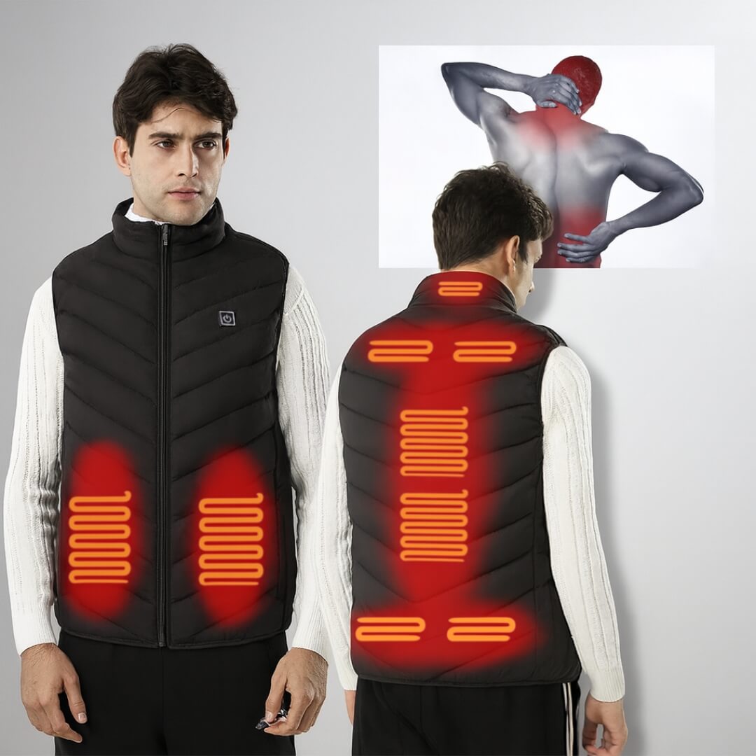 ThermoLine™ – Gilet Chauffant Unisexe 3 Niveaux