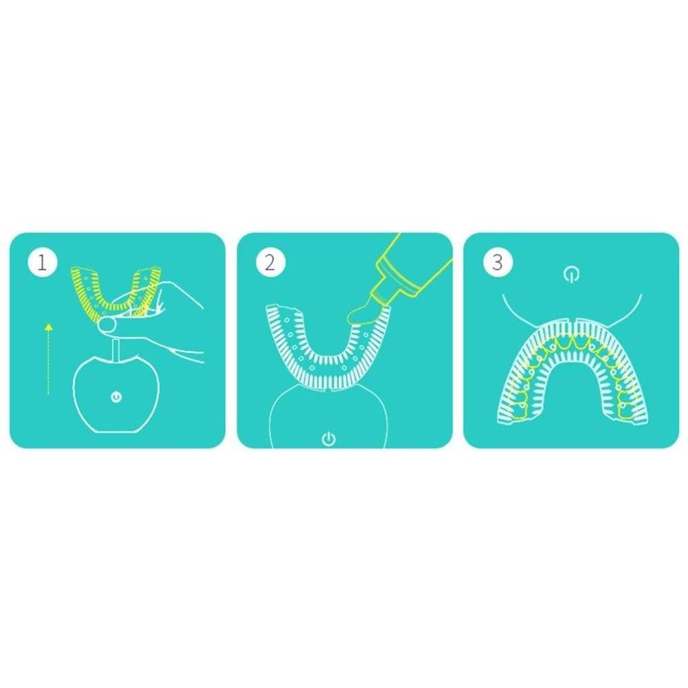 Clear Brosse 360 : La brosse à dent électrique 360° pour se brosser les dents en quelques secondes et blanchir !