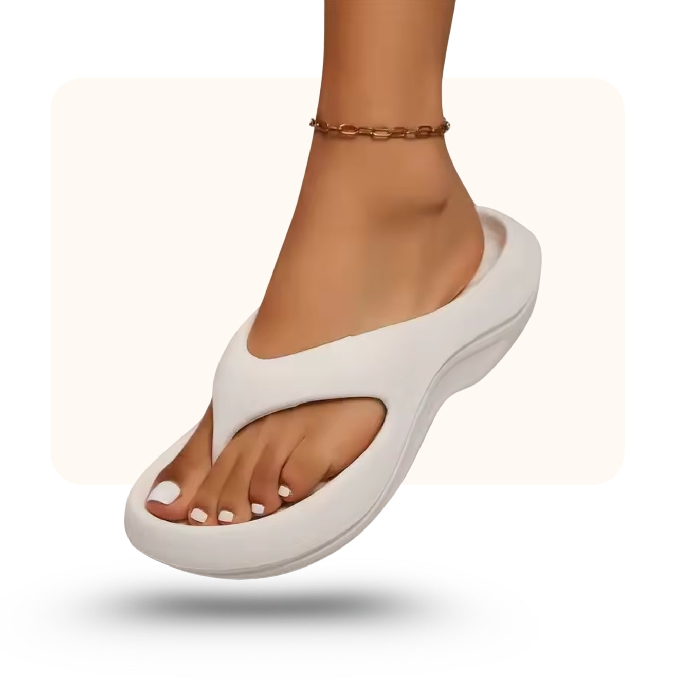 Tongues orthopédiques : Plate-forme antidérapante - Semelle épaisse - Ultra légères