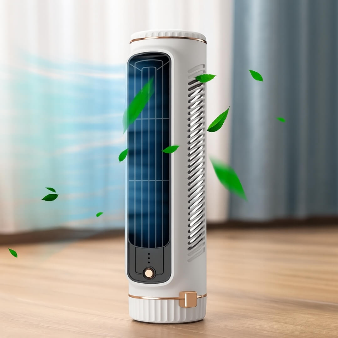 Ventilateur AirPlus™ : Le climatiseur tour compact design qui rafraîchit intensément, où que vous soyez.