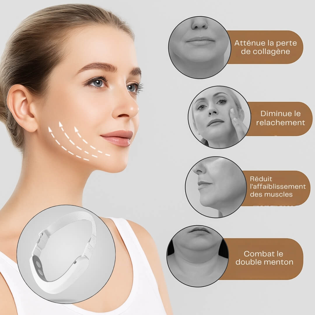 V-Shape Pro™ - Appareil de Lifting Visage & Anti Double Menton
